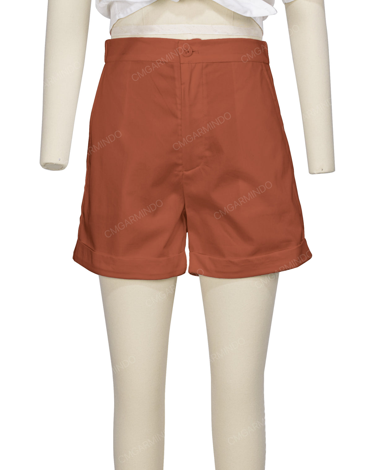 Cuffed Hem Shorts