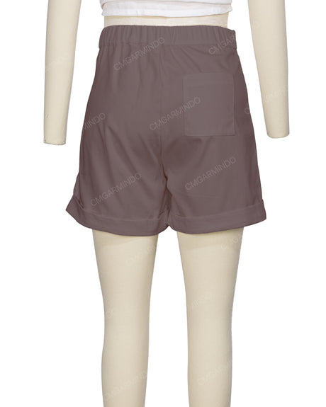 Cuffed Hem Shorts