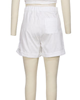 Cuffed Hem Shorts