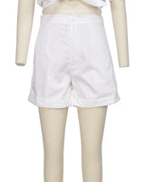 Cuffed Hem Shorts