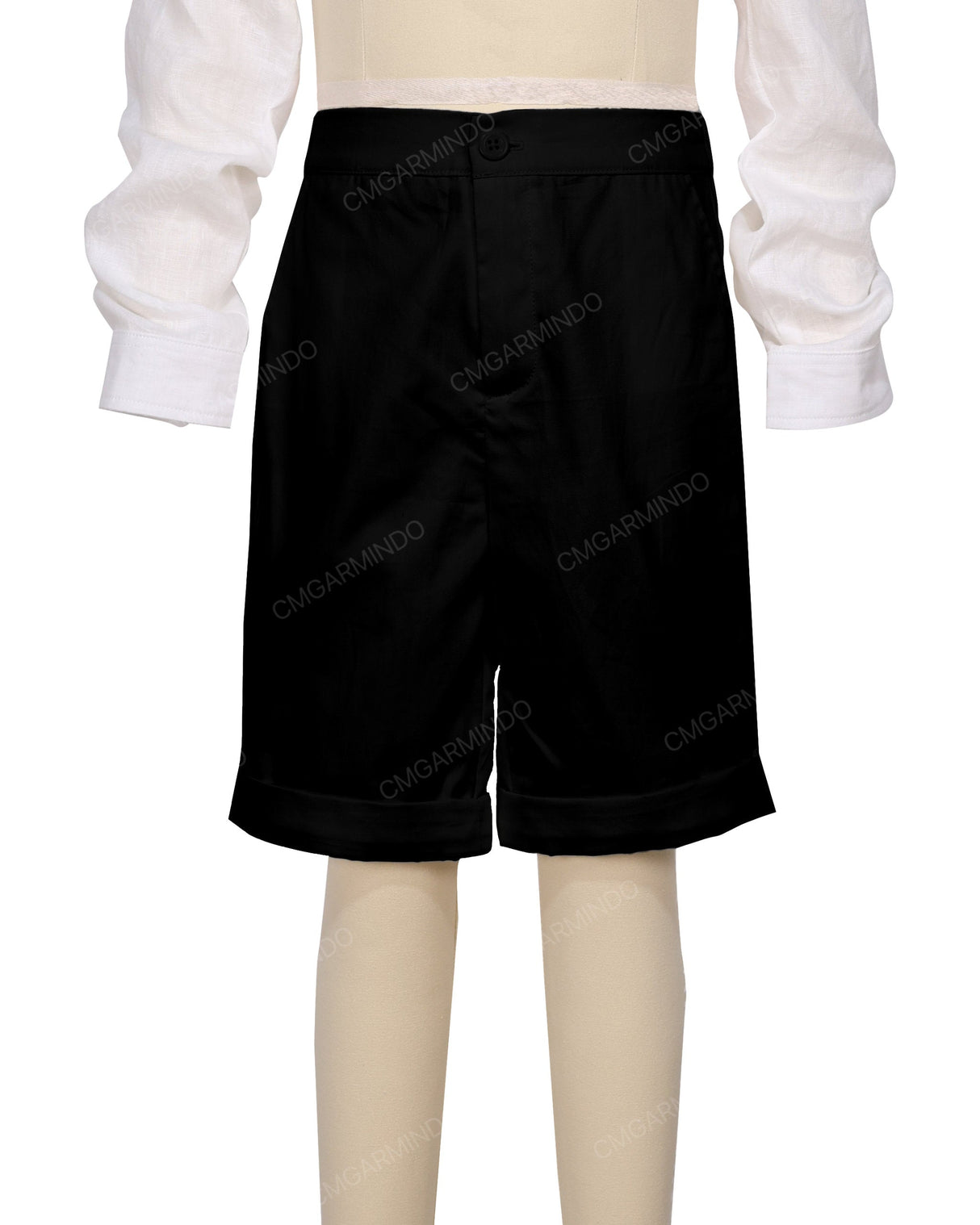 Cuffed Hem Walking Shorts