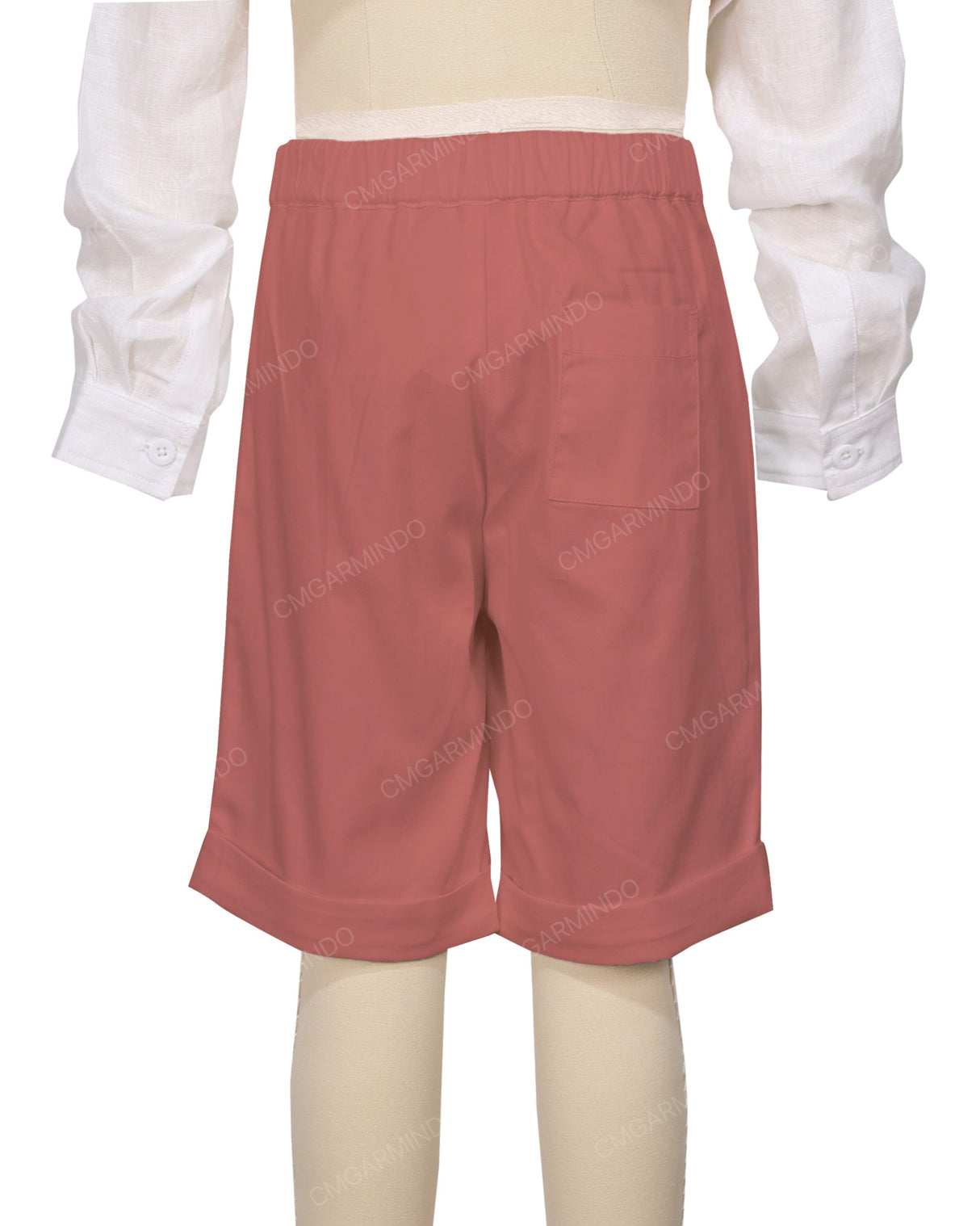 Cuffed Hem Walking Shorts