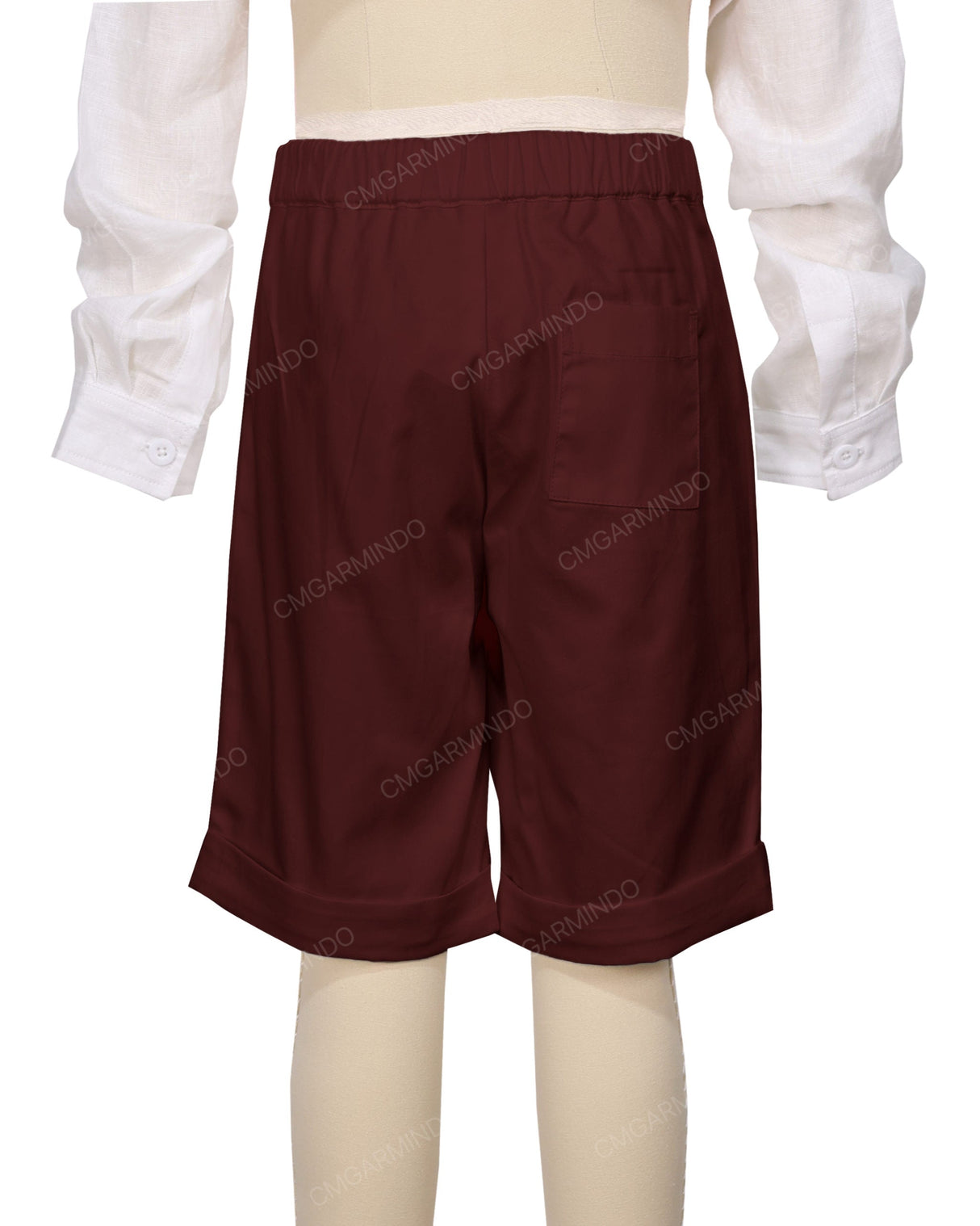 Cuffed Hem Walking Shorts