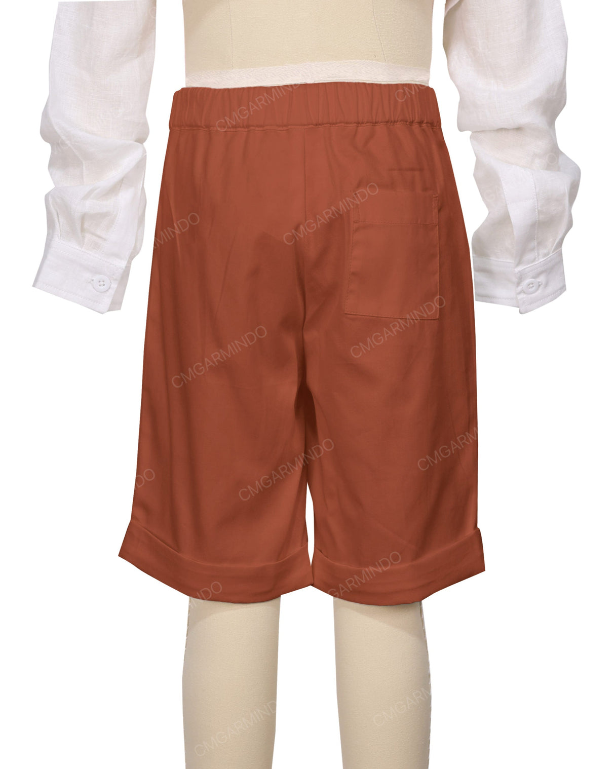 Cuffed Hem Walking Shorts
