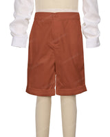 Cuffed Hem Walking Shorts