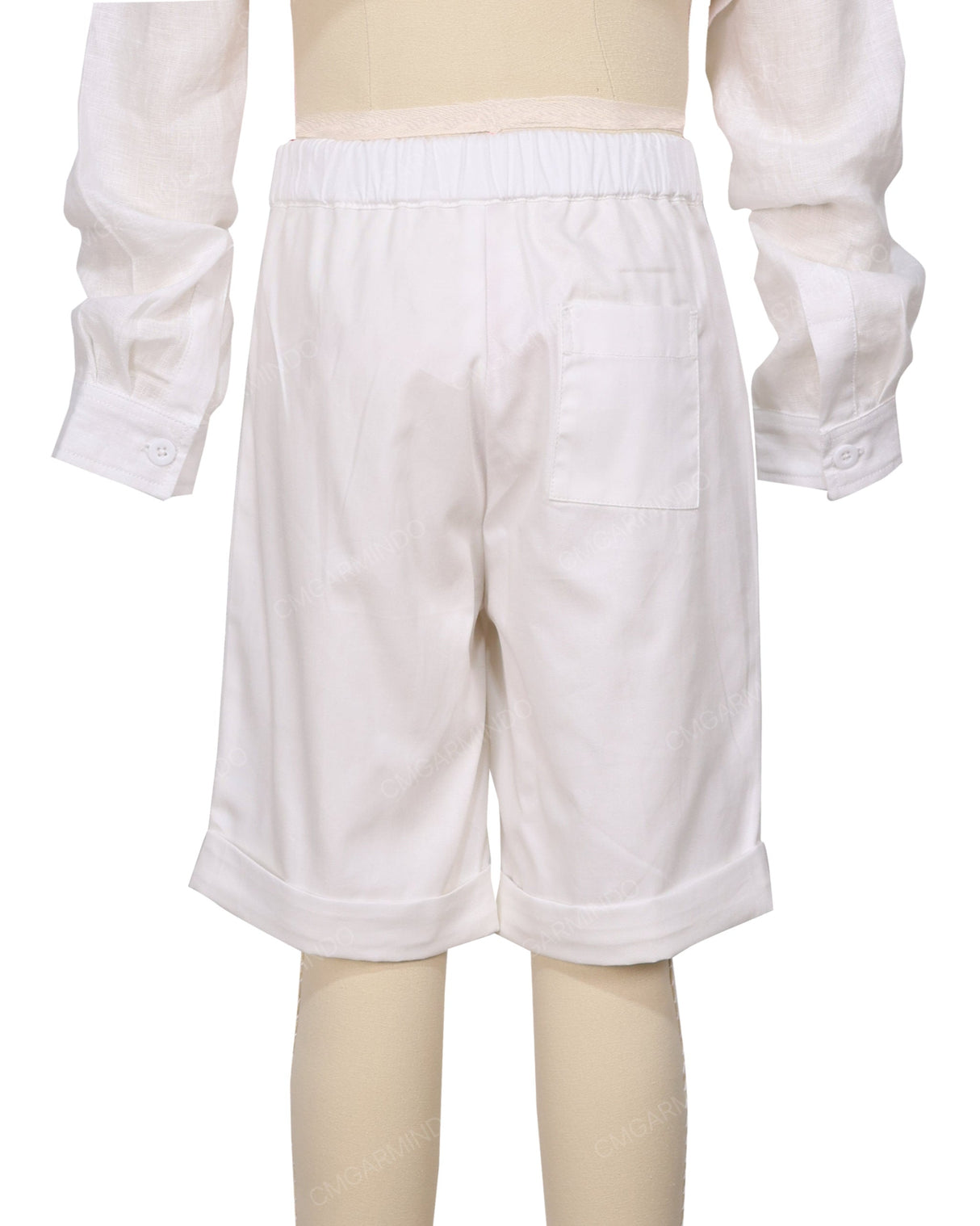 Cuffed Hem Walking Shorts