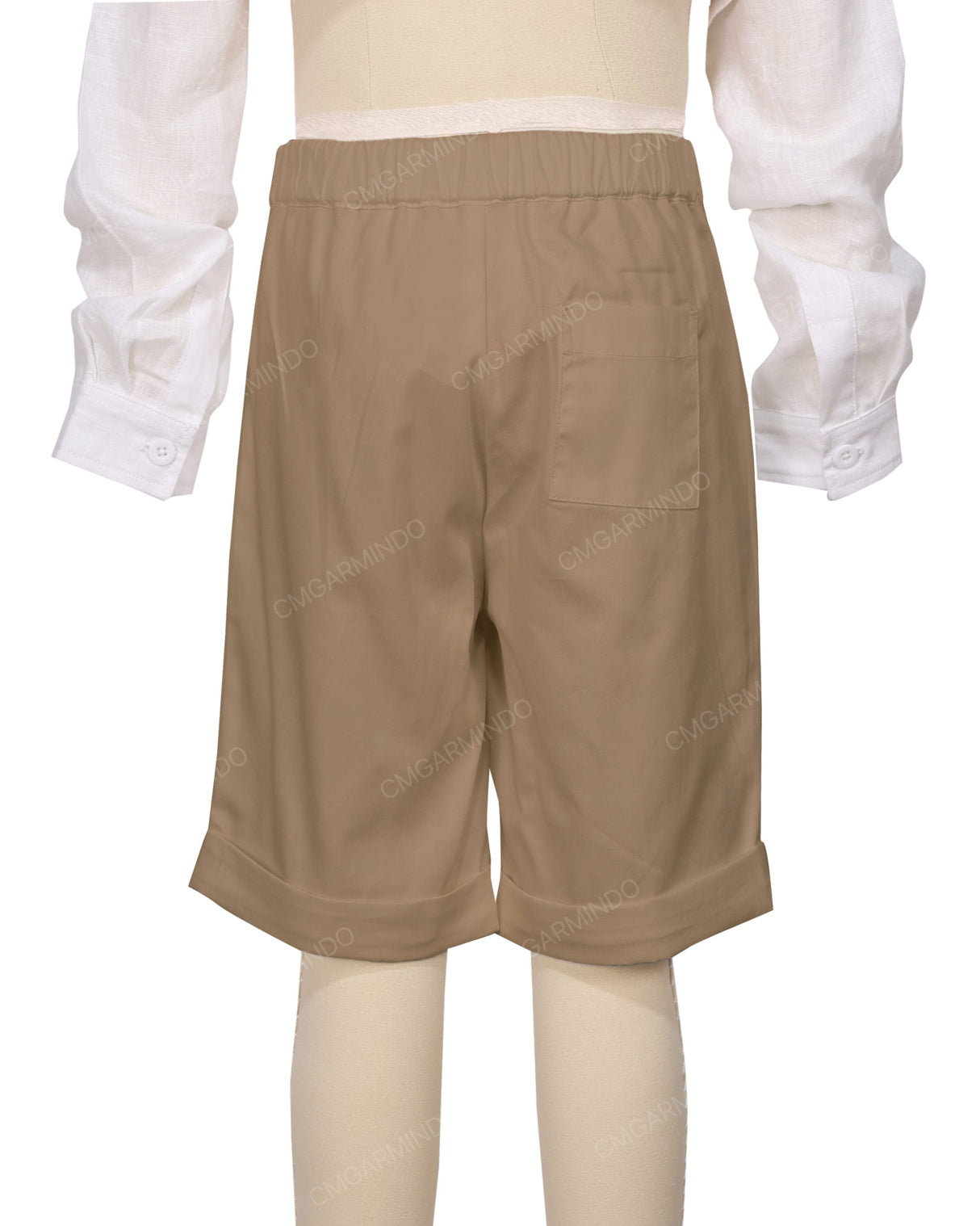 Cuffed Hem Walking Shorts
