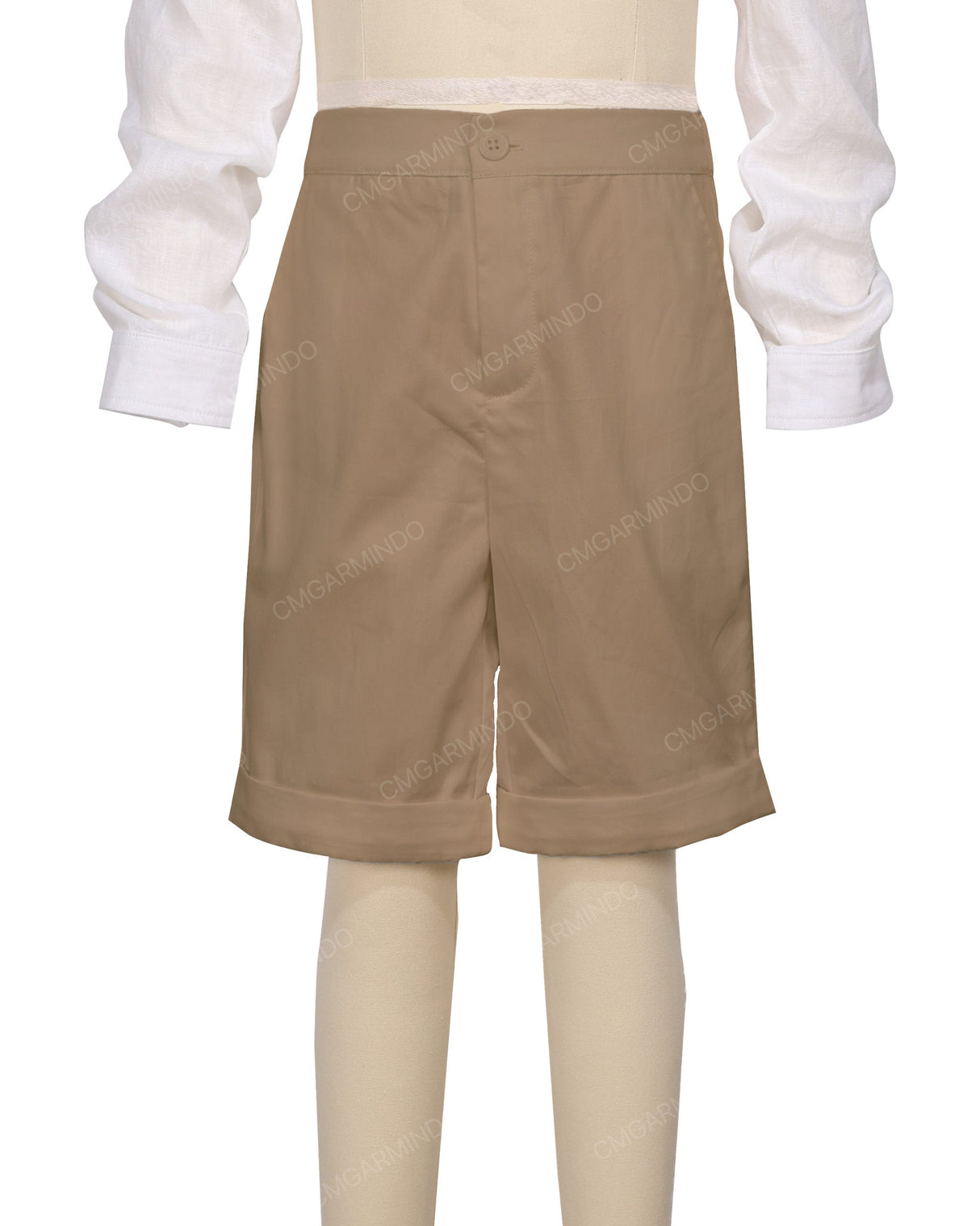 Cuffed Hem Walking Shorts
