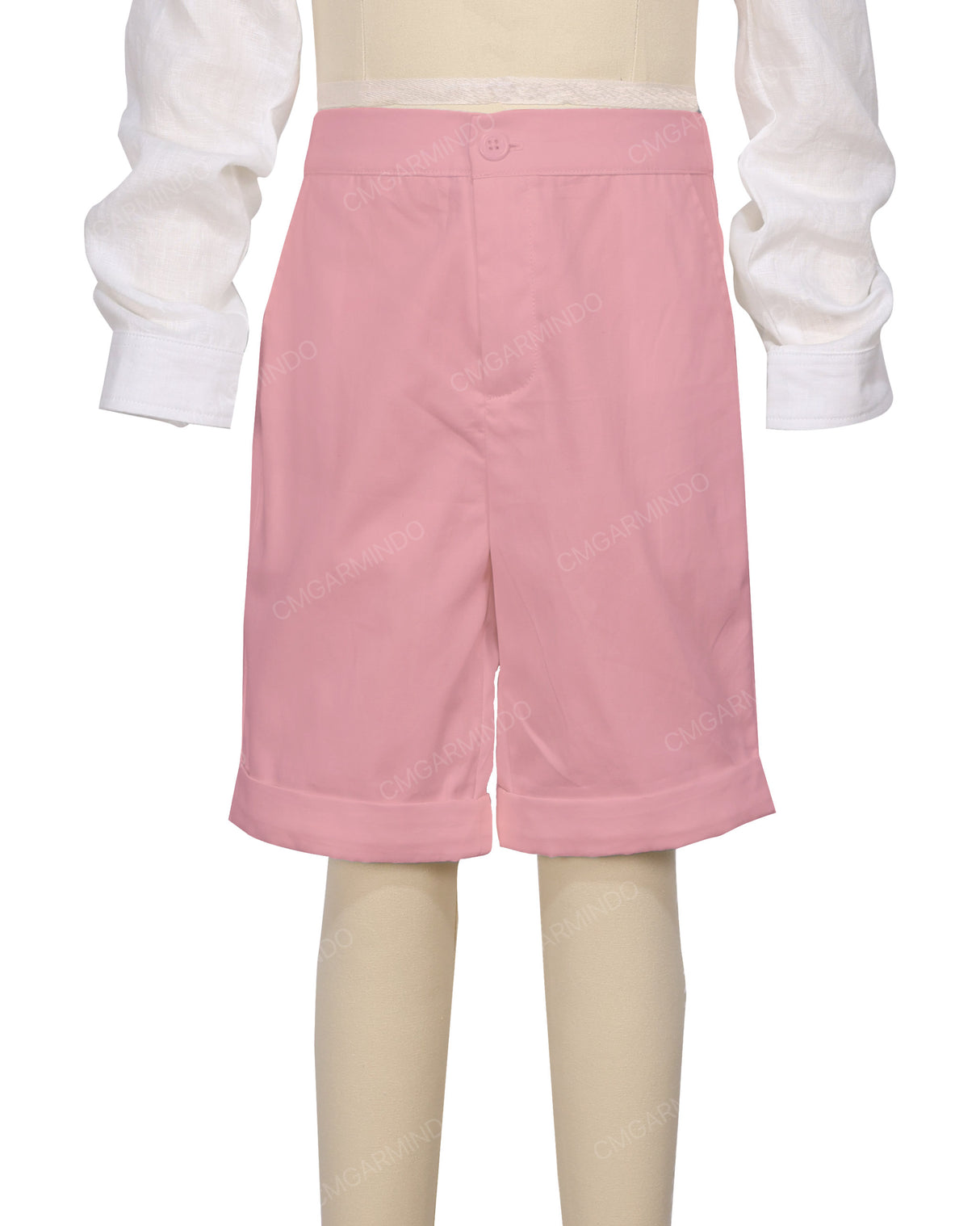Cuffed Hem Walking Shorts