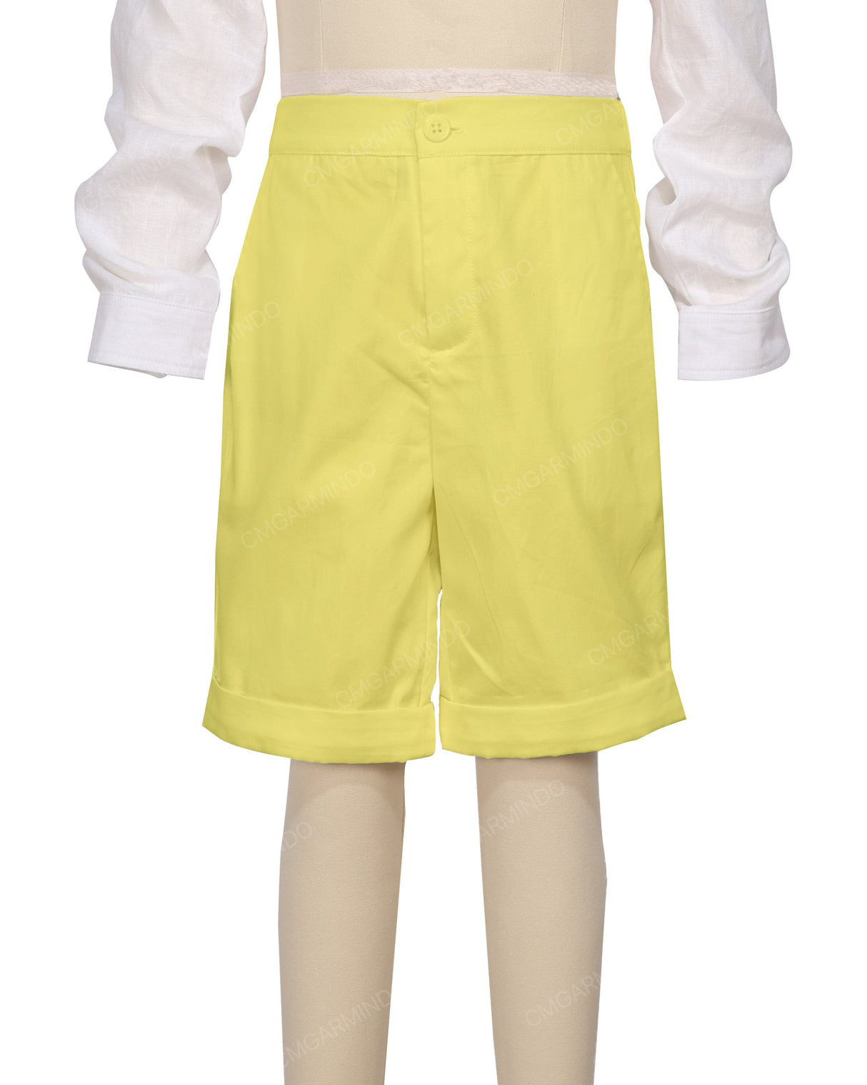 Cuffed Hem Walking Shorts
