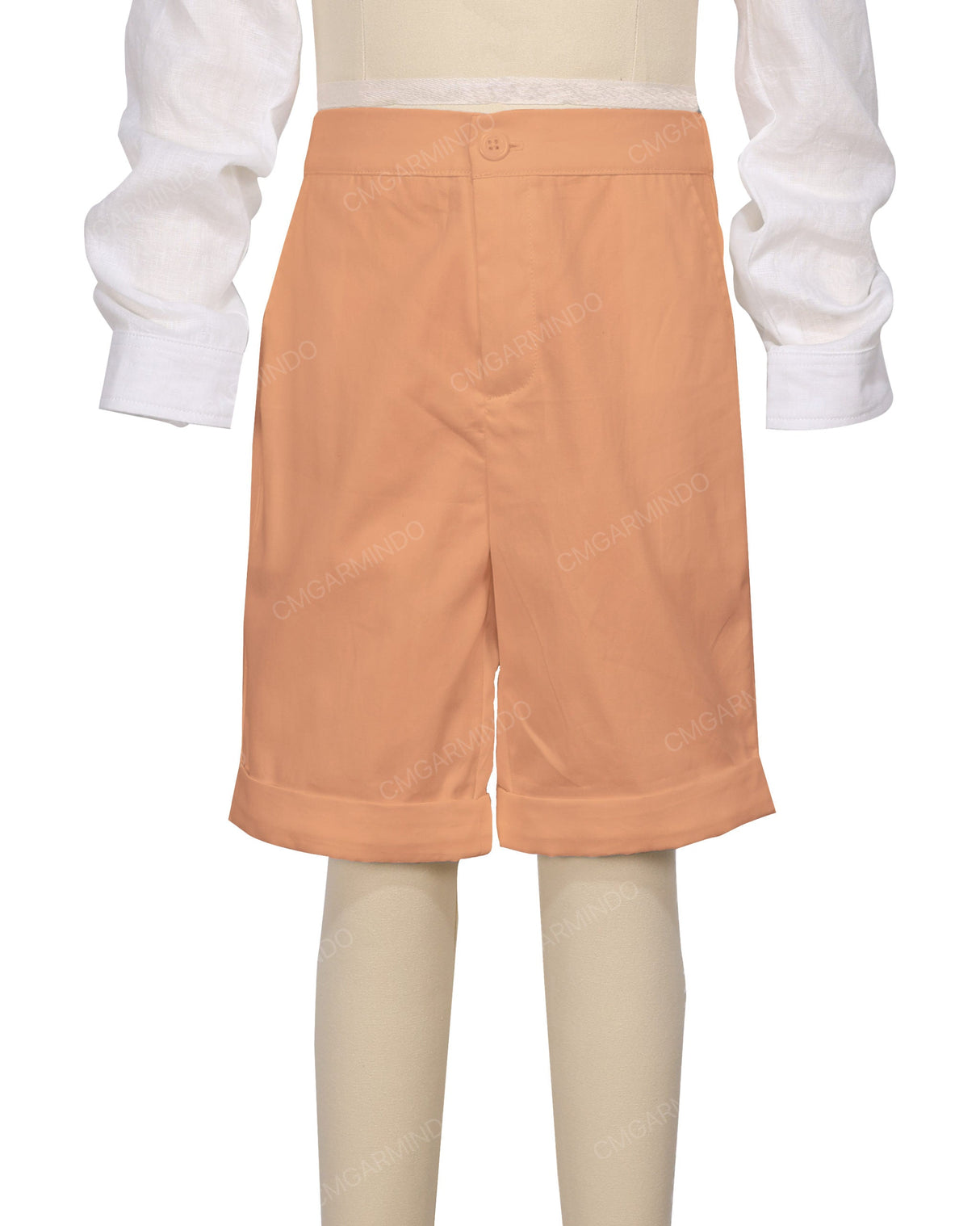 Cuffed Hem Walking Shorts