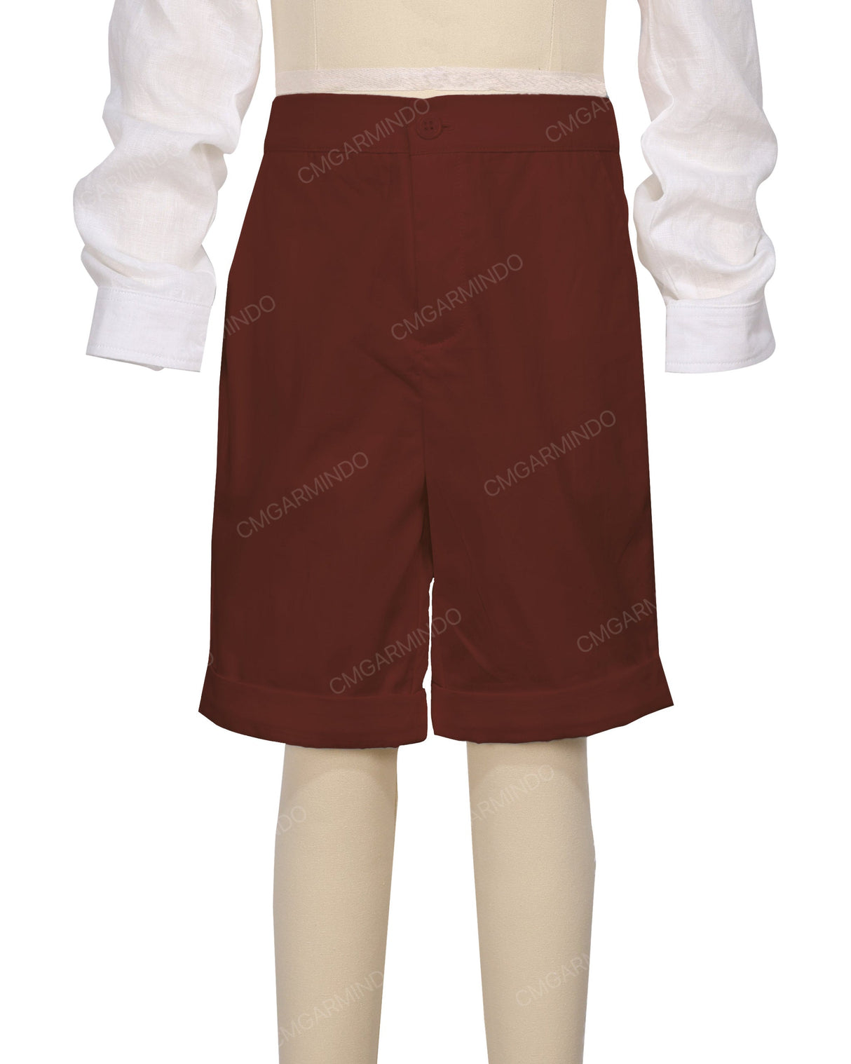 Cuffed Hem Walking Shorts