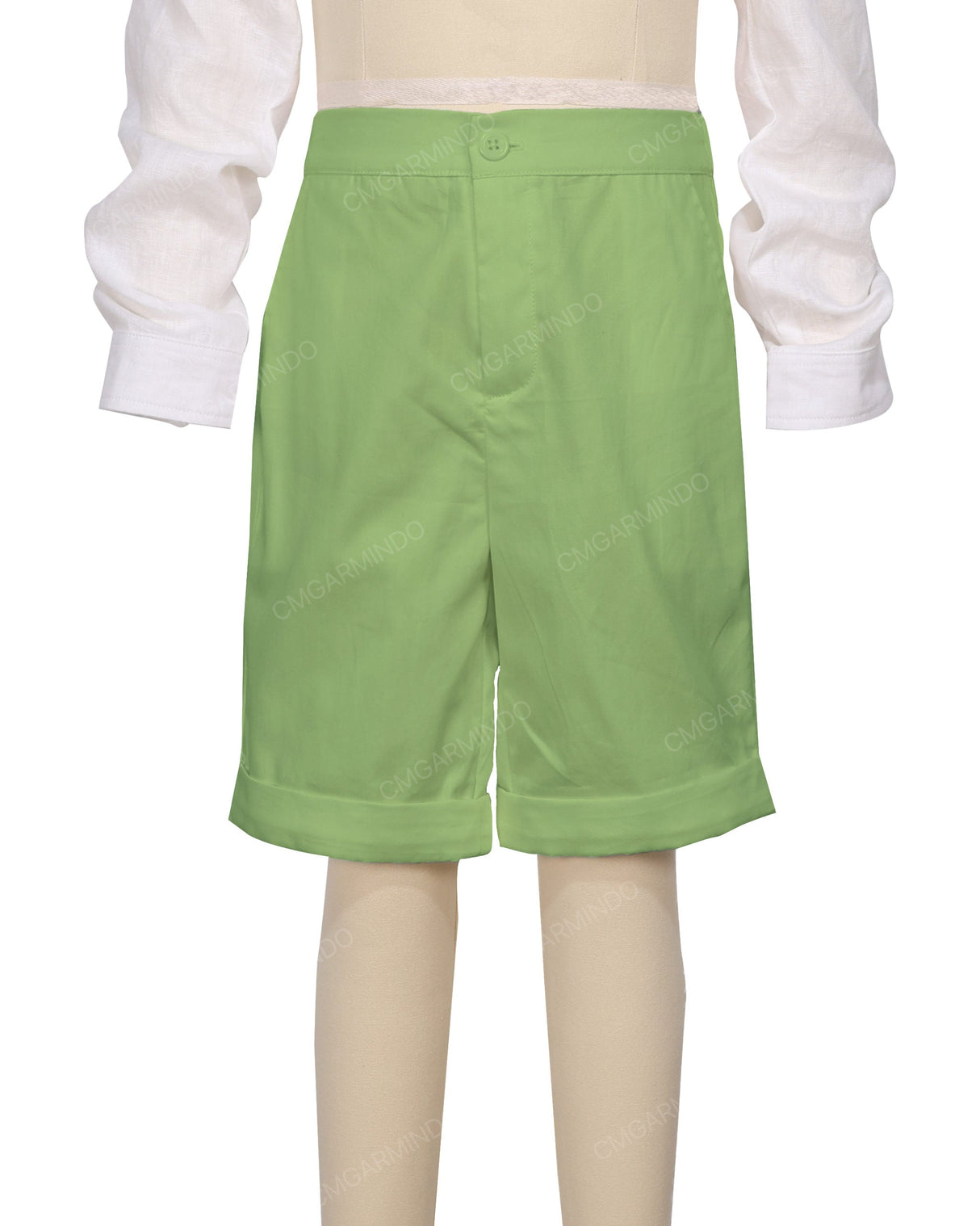 Cuffed Hem Walking Shorts