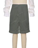 Cuffed Hem Walking Shorts