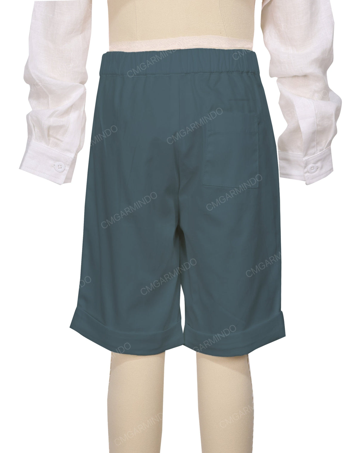 Cuffed Hem Walking Shorts