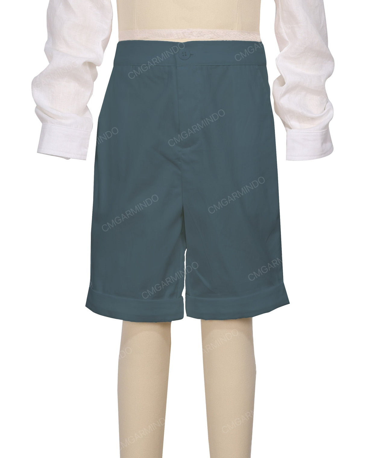Cuffed Hem Walking Shorts