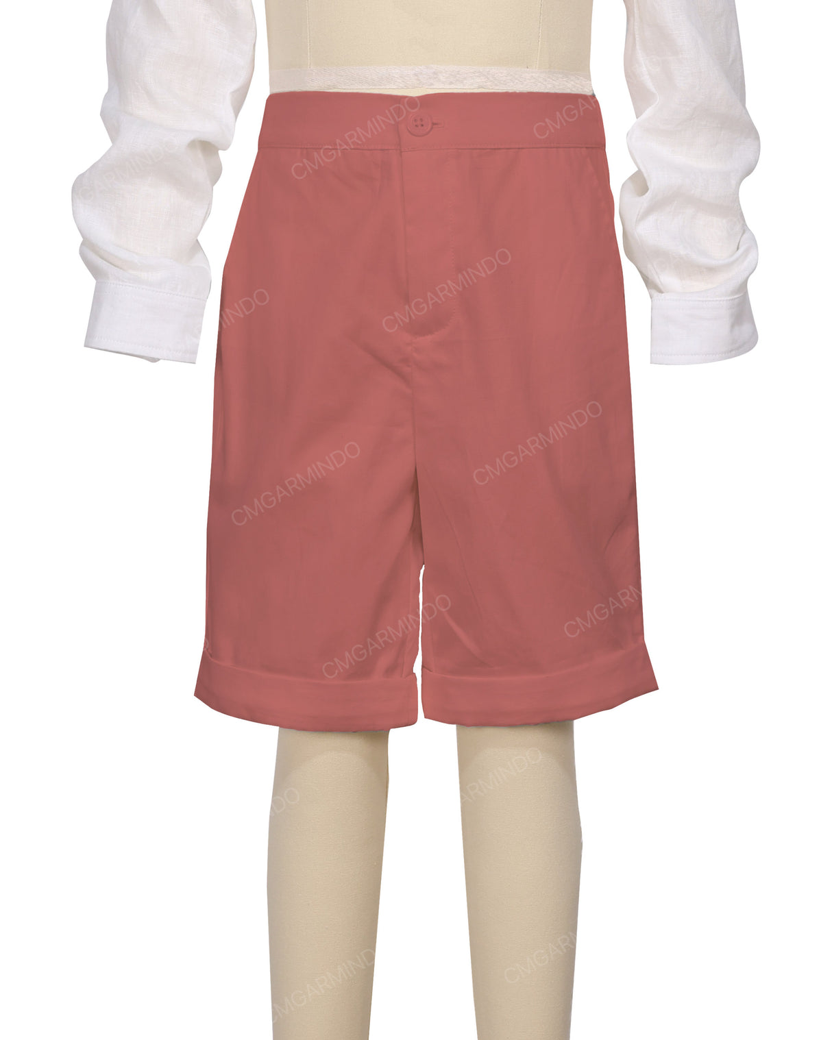 Cuffed Hem Walking Shorts