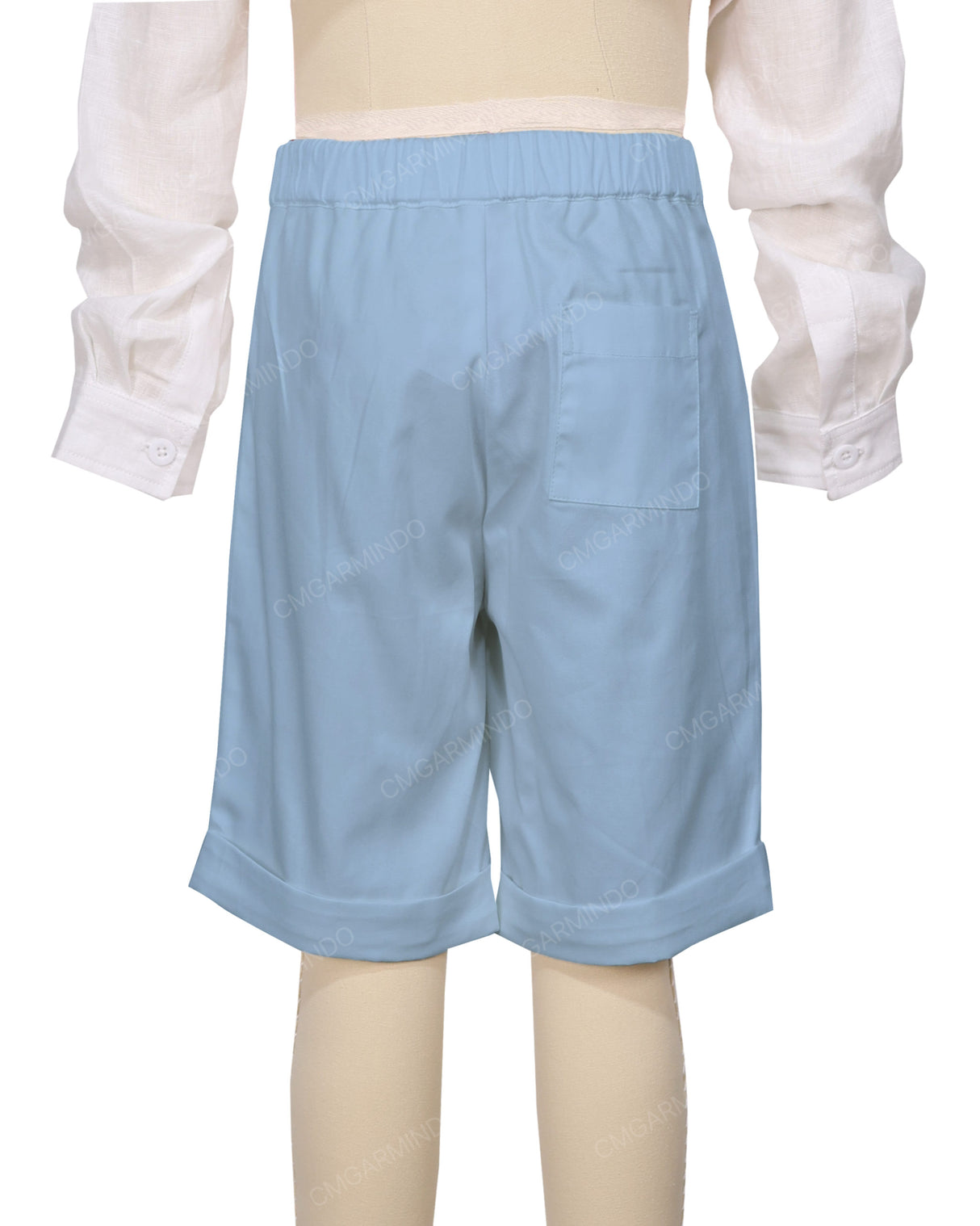 Cuffed Hem Walking Shorts