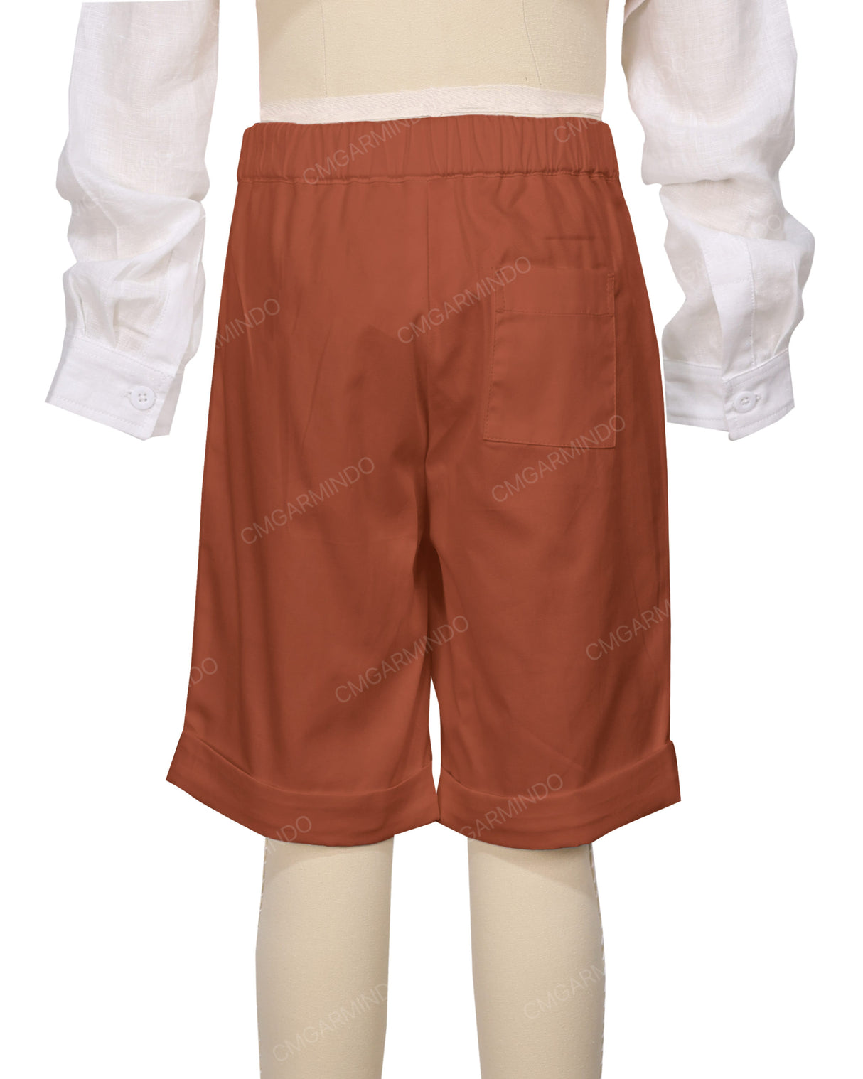 Cuffed Hem Walking Shorts