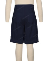 Button Cuffed Fixed Waist Shorts