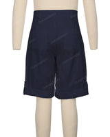 Button Cuffed Fixed Waist Shorts