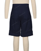 Button Cuffed Fixed Waist Shorts