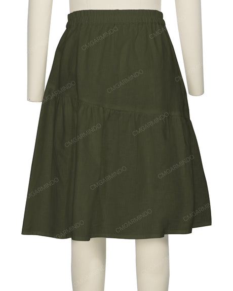 Asymmetrical Ruffle Skirt