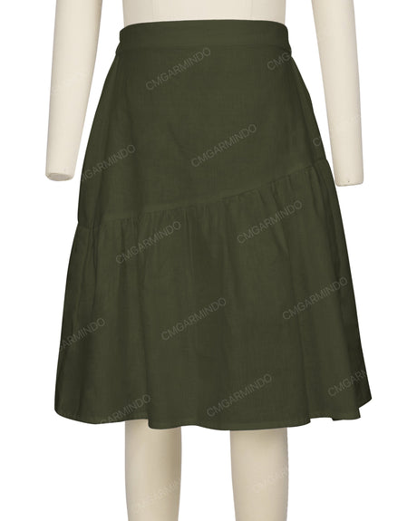 Asymmetrical Ruffle Skirt