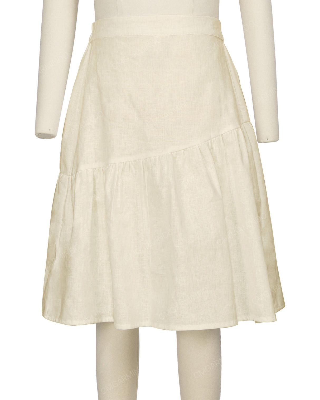 Asymmetrical Ruffle Skirt