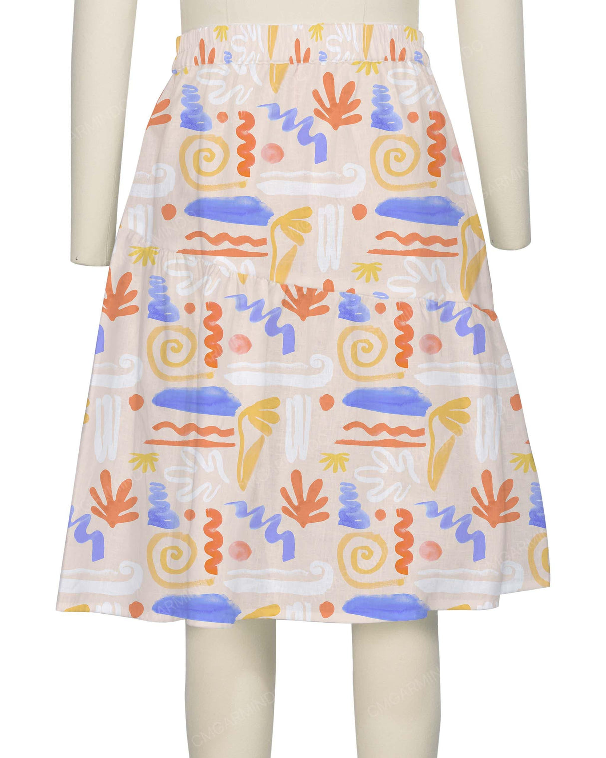 Asymmetrical Ruffle Skirt