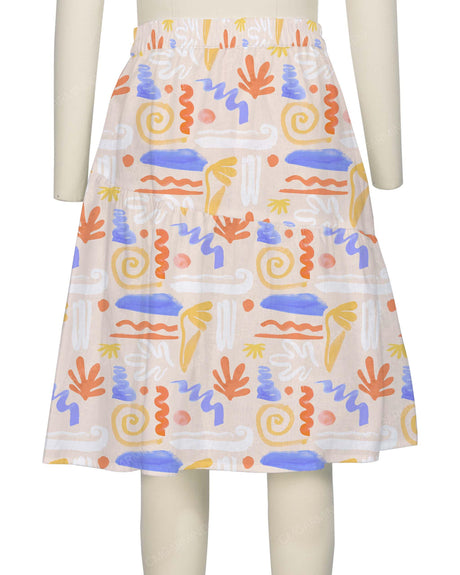 Asymmetrical Ruffle Skirt