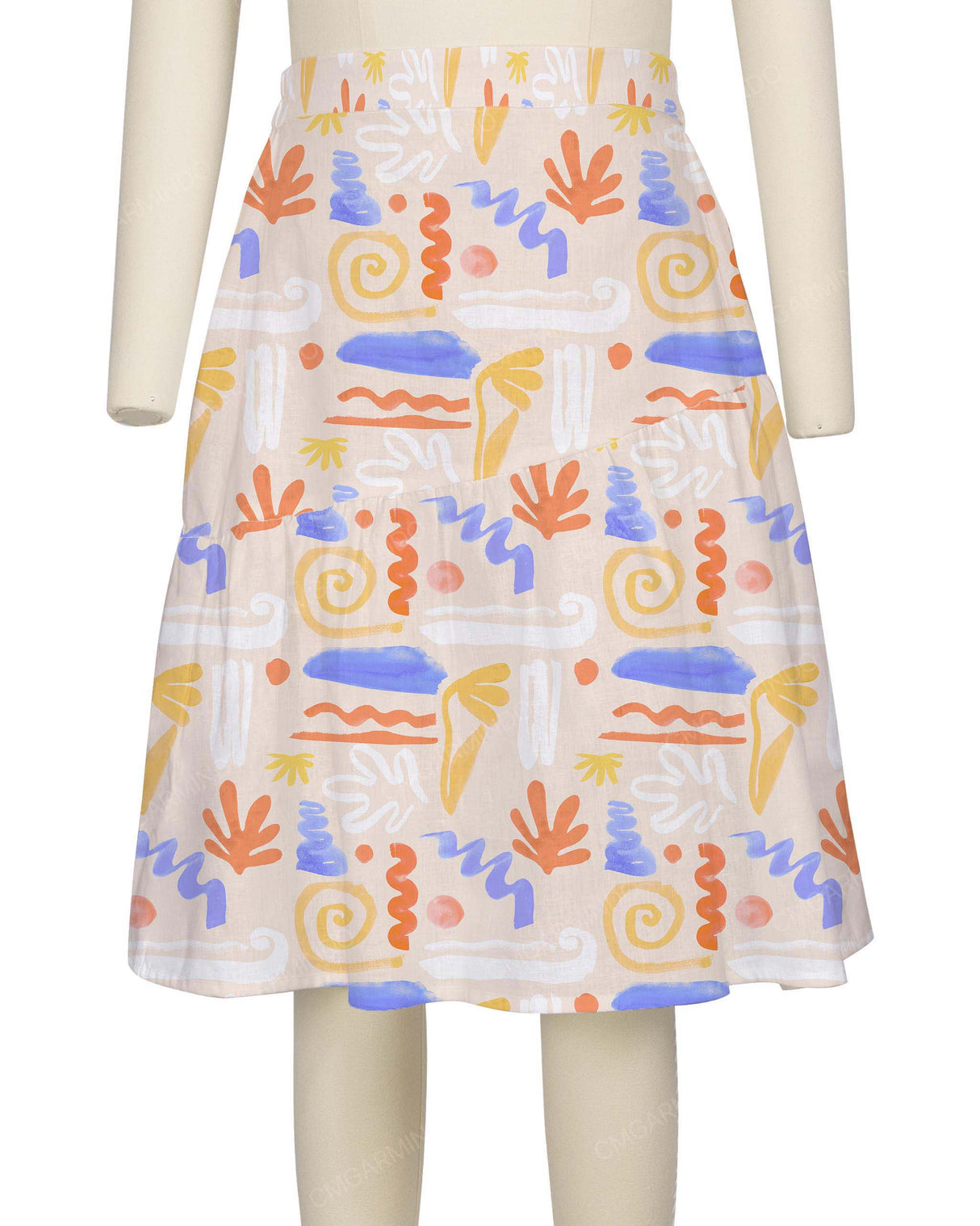 Asymmetrical Ruffle Skirt