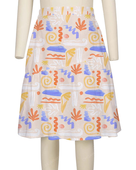 Asymmetrical Ruffle Skirt