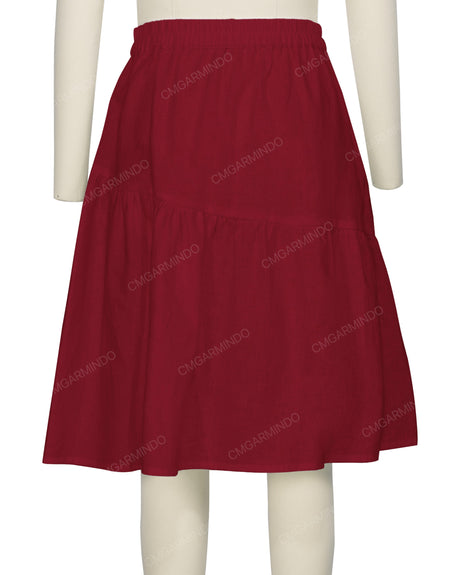 Asymmetrical Ruffle Skirt