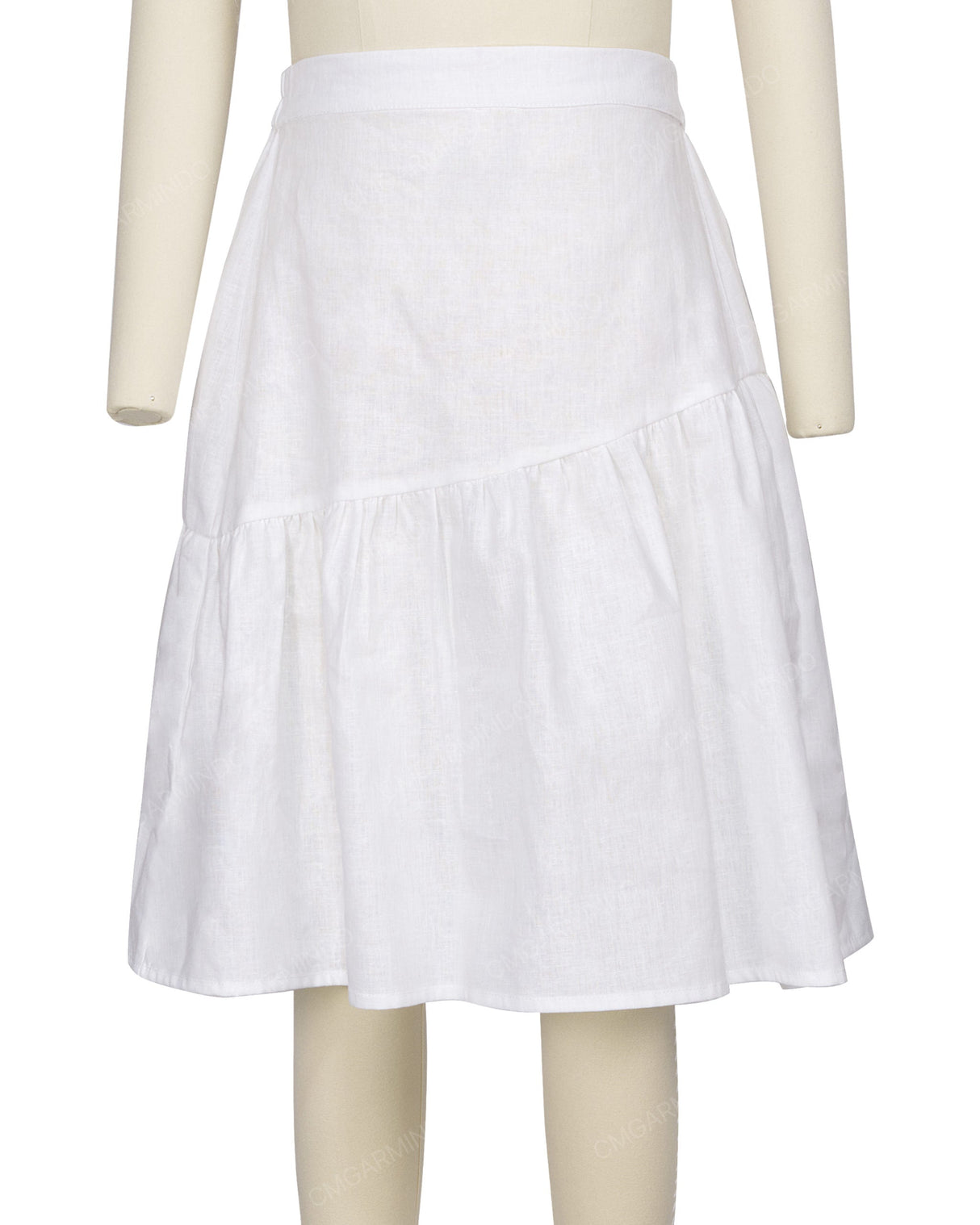 Asymmetrical Ruffle Skirt