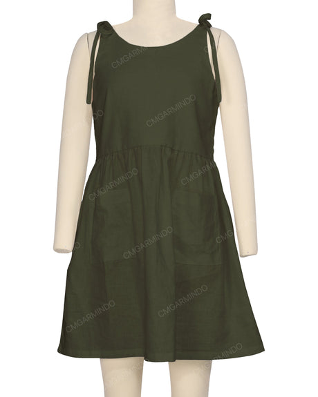 Tie Shoulder Mini Dress