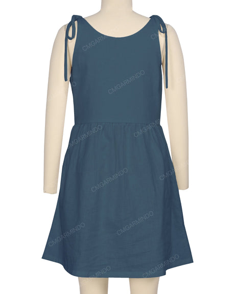 Tie Shoulder Mini Dress