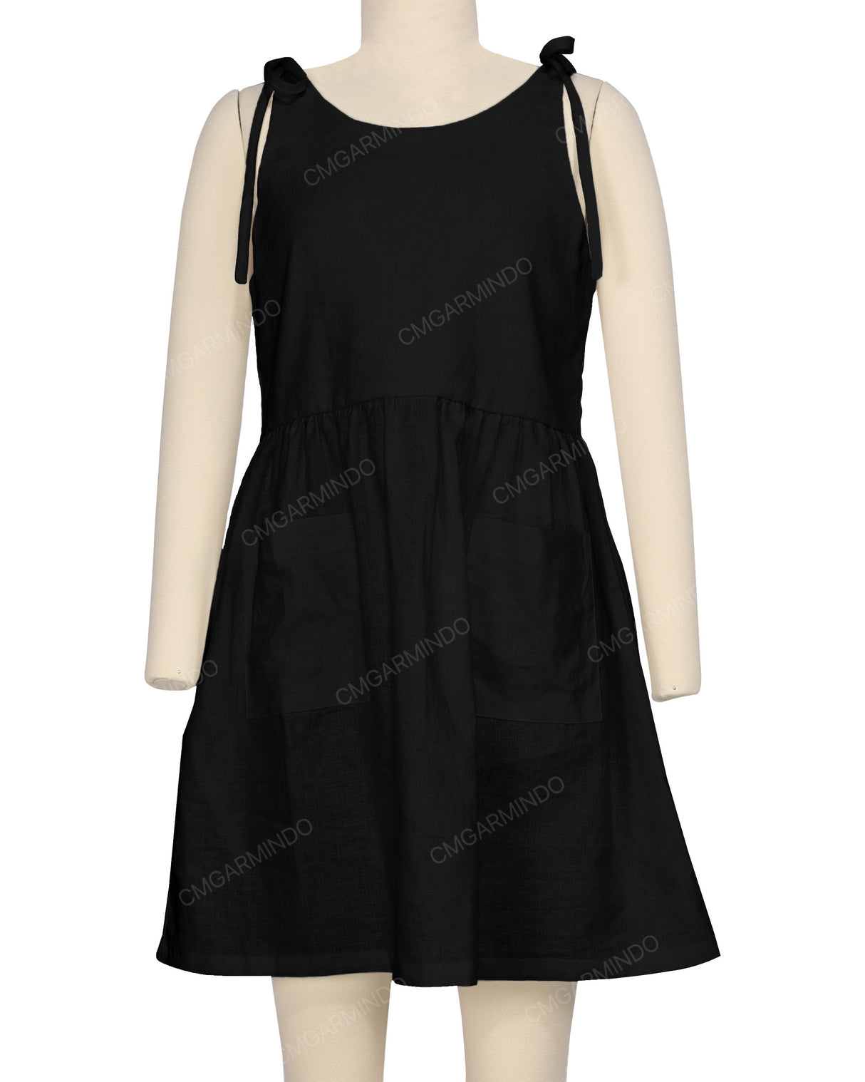 Tie Shoulder Mini Dress