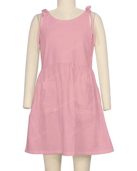 Tie Shoulder Mini Dress