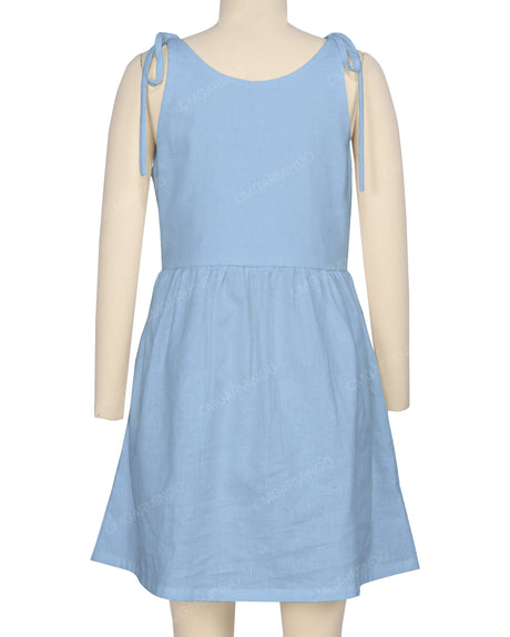Tie Shoulder Mini Dress
