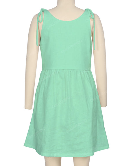 Tie Shoulder Mini Dress
