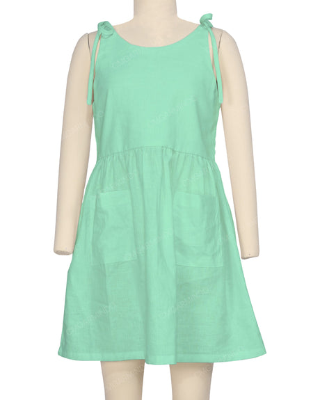 Tie Shoulder Mini Dress
