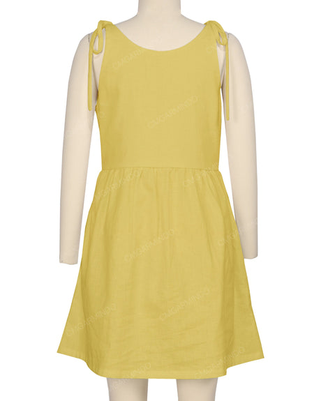 Tie Shoulder Mini Dress