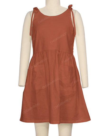 Tie Shoulder Mini Dress