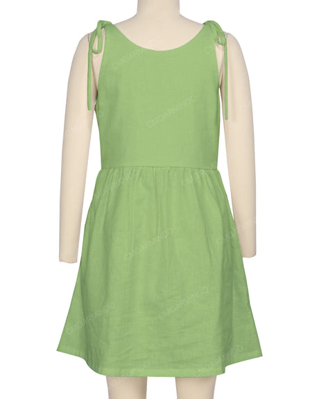 Tie Shoulder Mini Dress