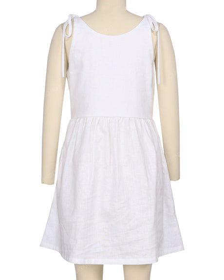 Tie Shoulder Mini Dress