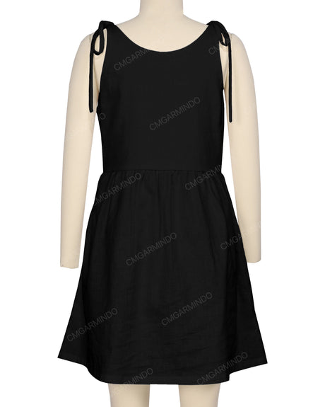 Tie Shoulder Mini Dress