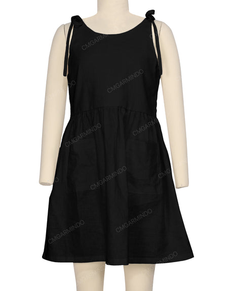 Tie Shoulder Mini Dress