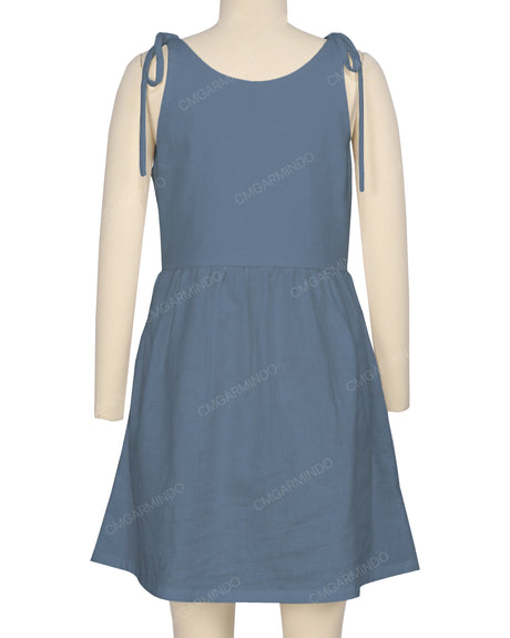 Tie Shoulder Mini Dress