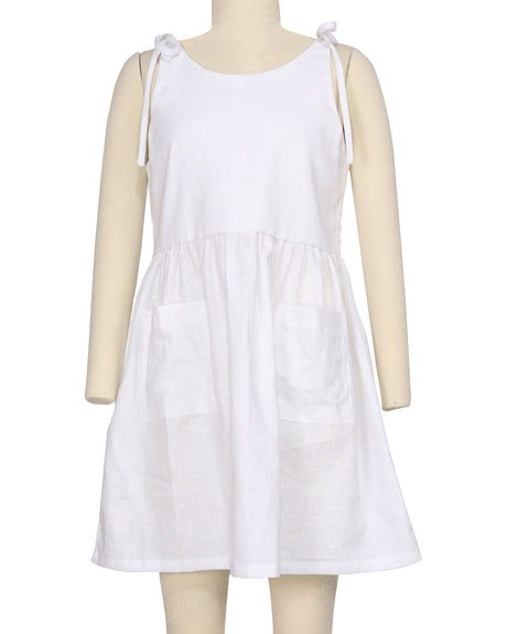 Tie Shoulder Mini Dress